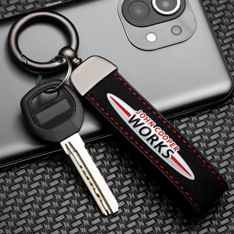 Leatherwork Logo - Sleutelhanger met Mini WORKS Cooper One