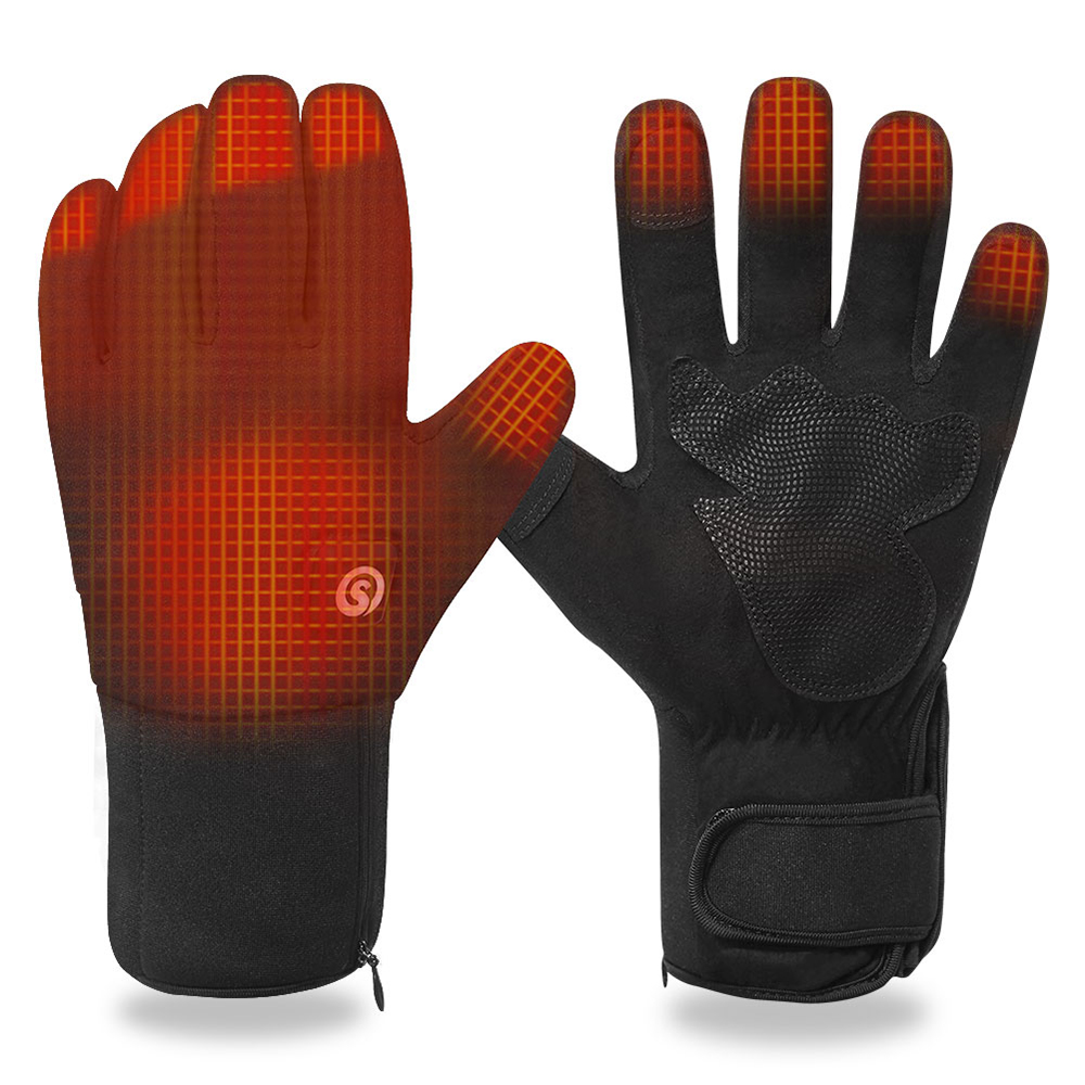Leather Work Winter Gloves - Winter Elektrisch Verwarmde Handschoenen Met Batterij