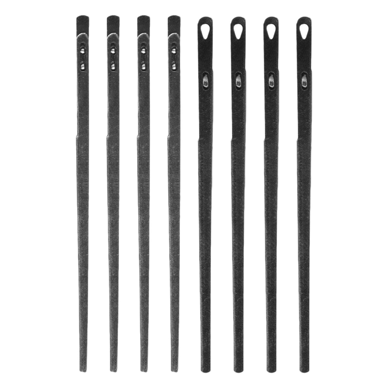 Leatherwork Hand Sewing Needles - 8 stuks stalen leerwerknaden naalden gebogen