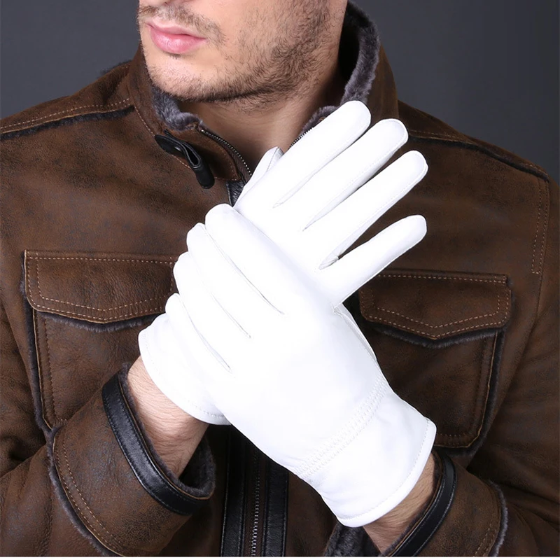 2025 Winter lederen witte hand - Leather Work Winter Gloves recensie en prijs