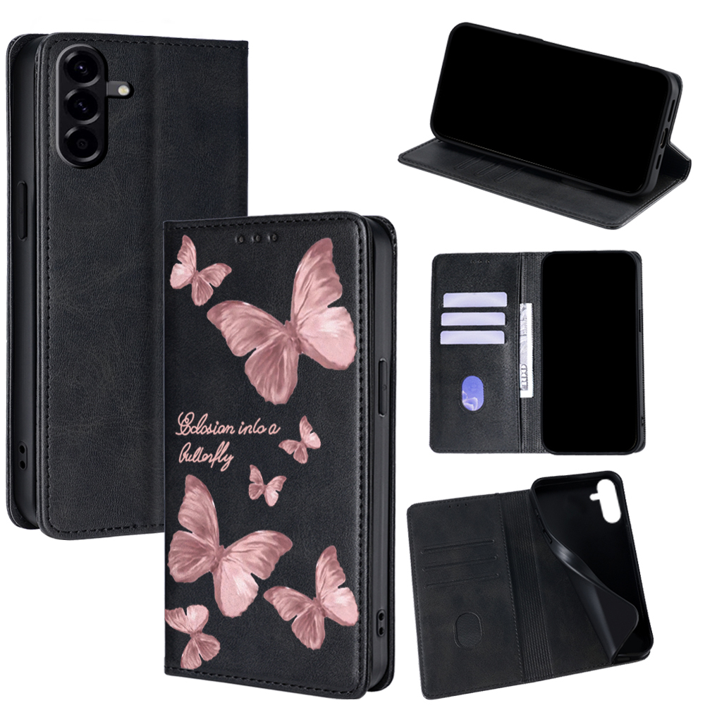 Roze vlinderpatroon lederen ta - Leatherwork Drawing recensie en prijs
