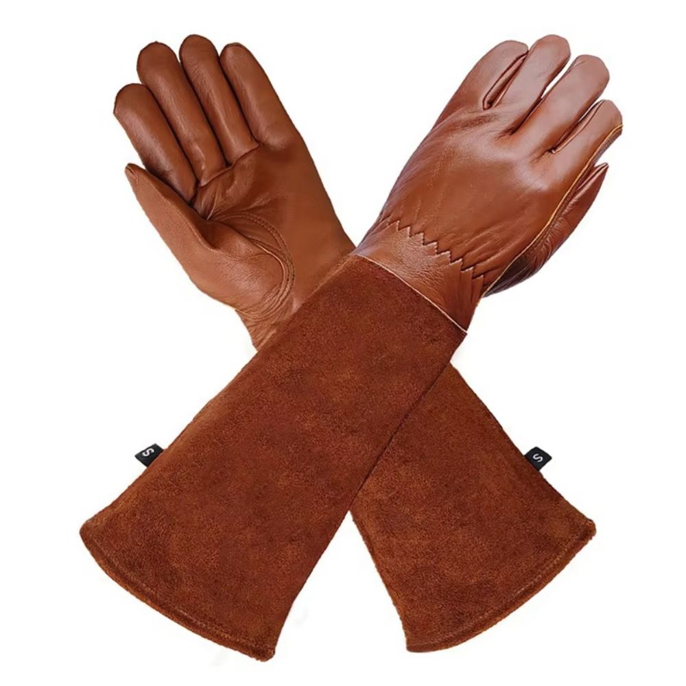 Tuinhandschoenen met lange mou - Leather Work Winter Gloves recensie en prijs