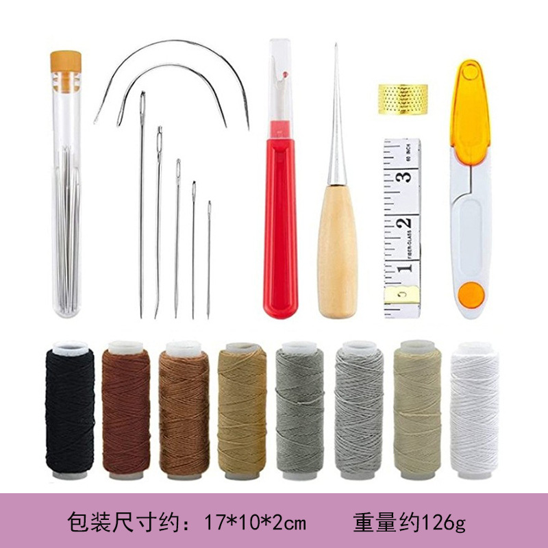 Lederen werkset met lederen na - Leatherwork Hand Sewing Needles recensie en prijs