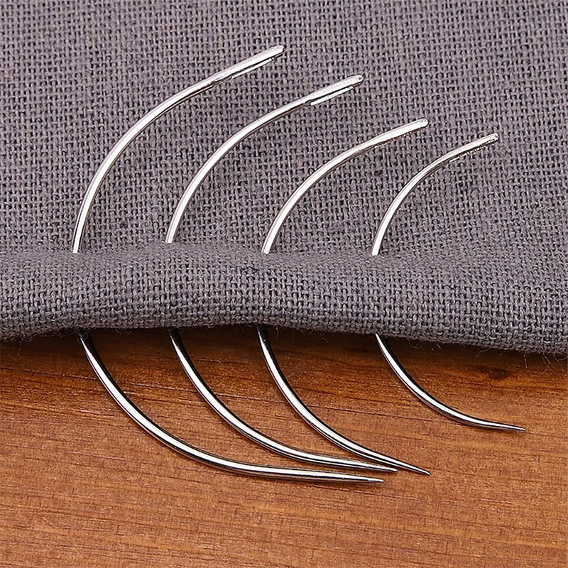Leren handnaaldenset, gebogen  - Leatherwork Hand Sewing Needles recensie en prijs