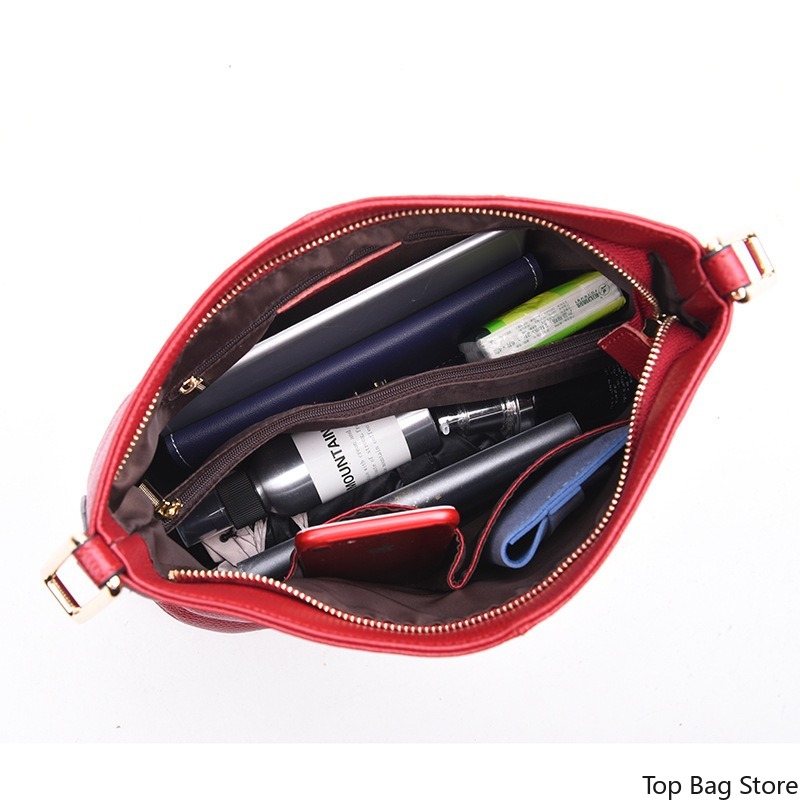 Dames schoudertas van echt lee - Leatherwork Logo recensie en prijs
