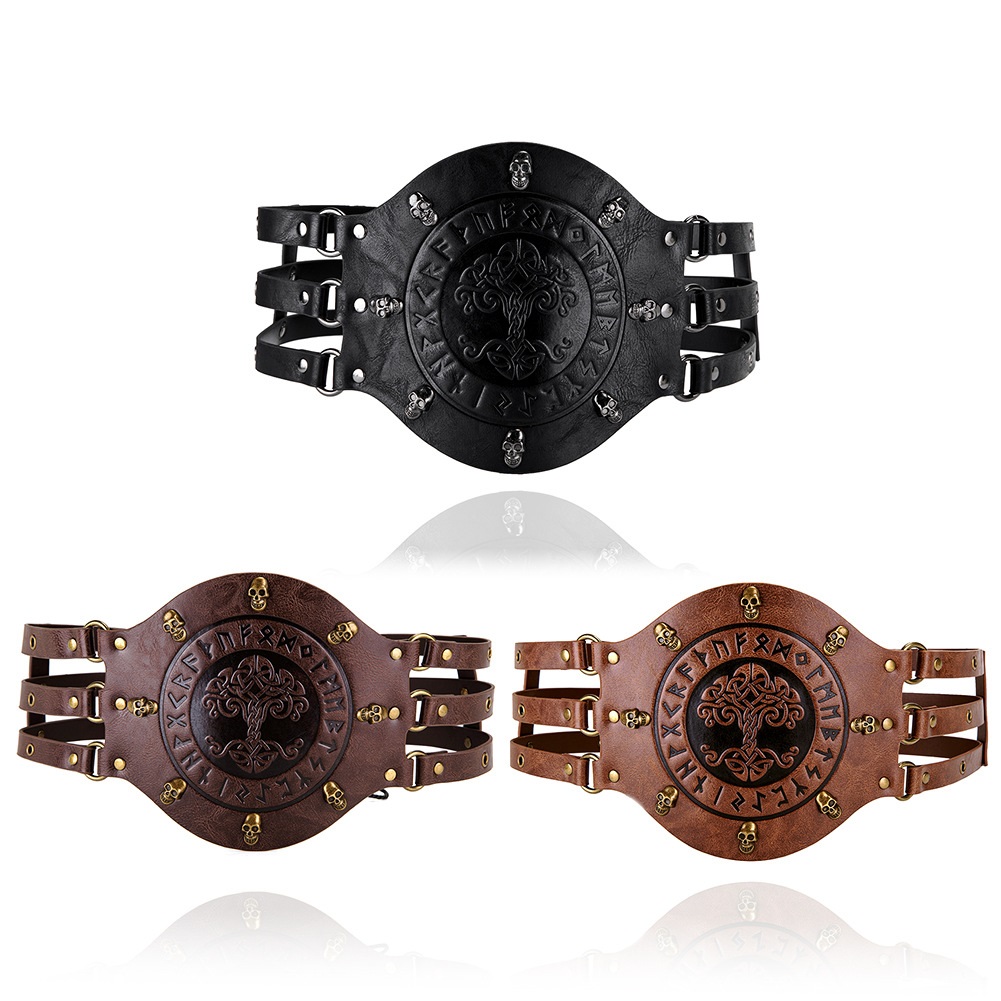 Middeleeuwse brede korsetriem, - Leatherwork Fasteners recensie en prijs