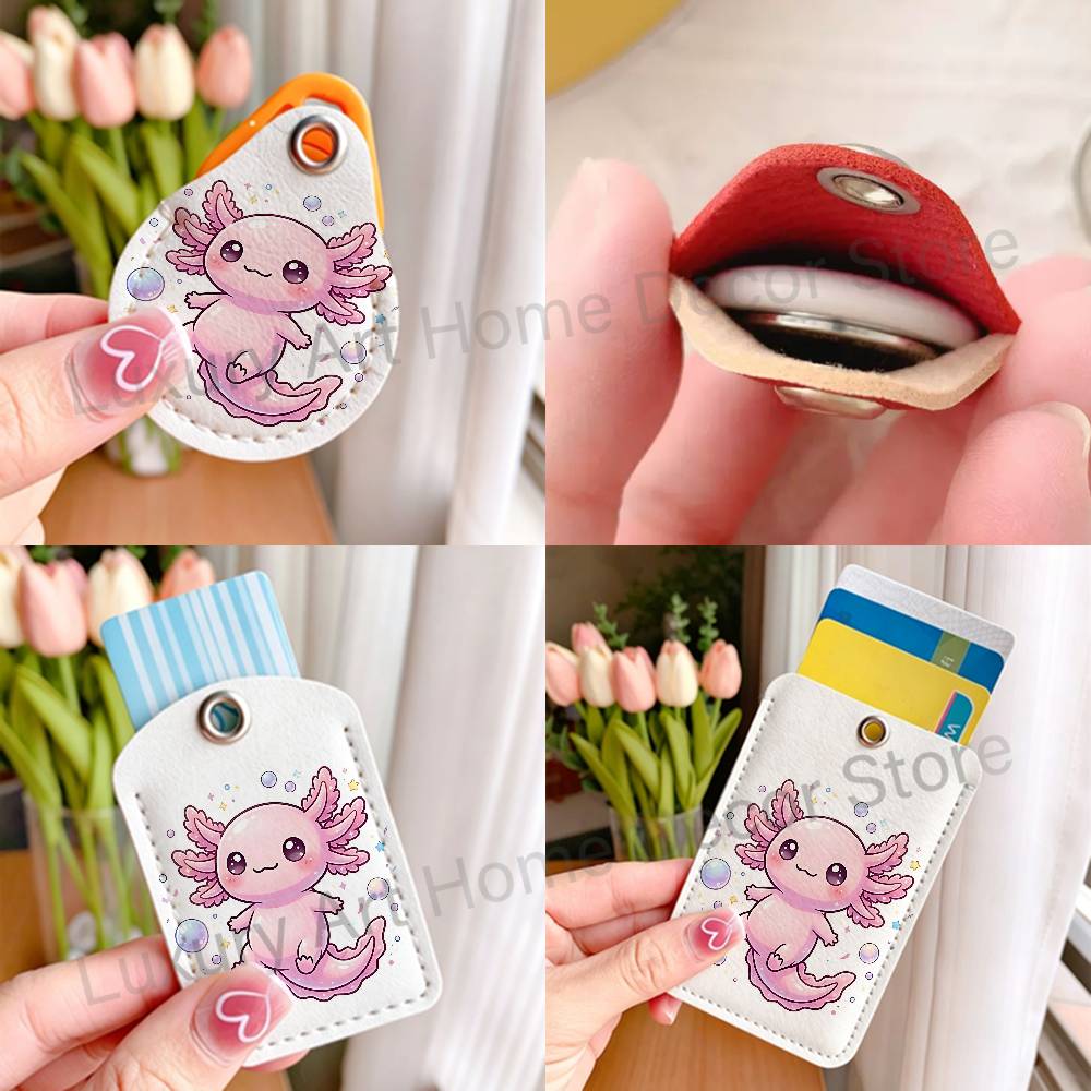 Leuke roze A-Axolotl cartoonho - Leather Work Is recensie en prijs