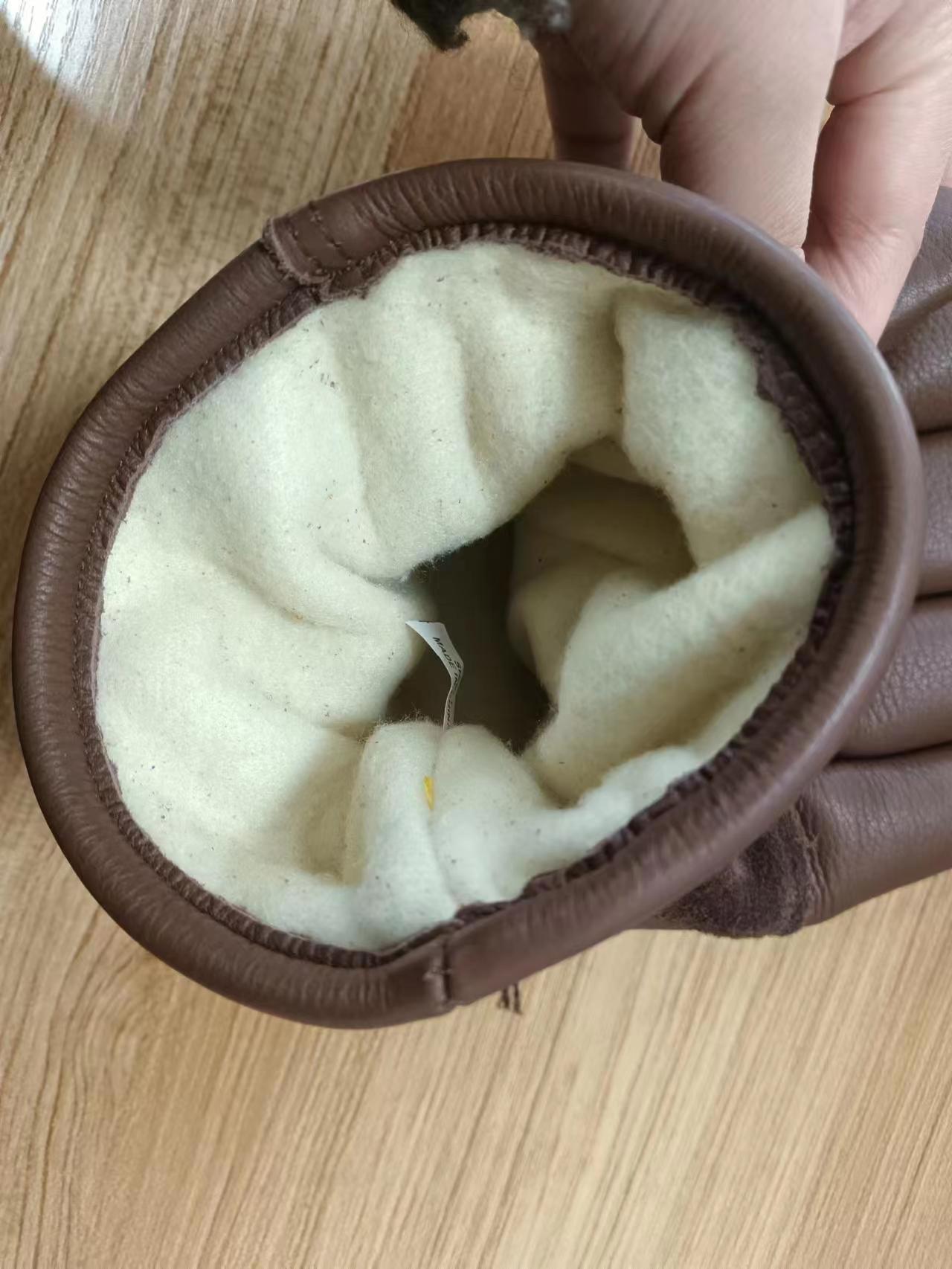 Bruine winter thermische koude - Leather Work Winter Gloves recensie en prijs