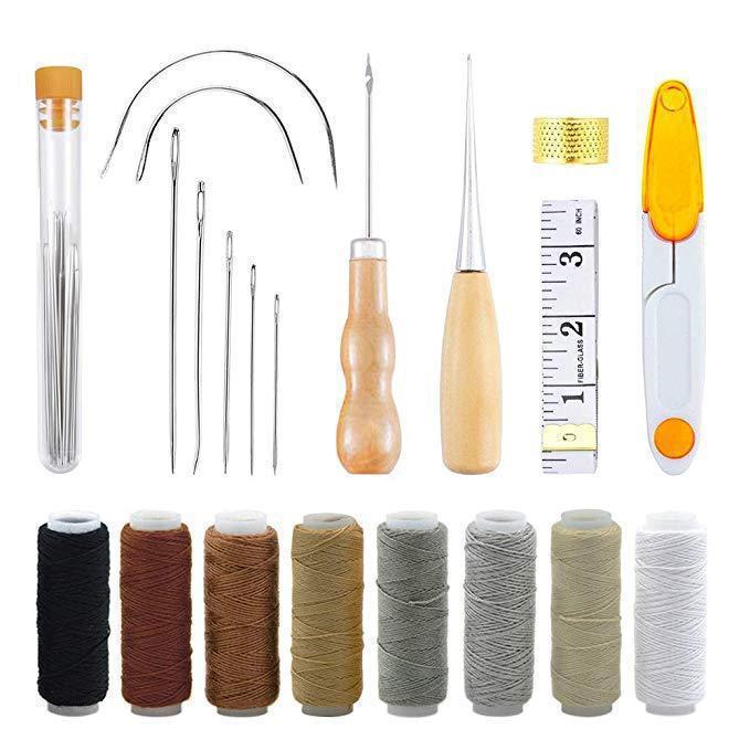 Leren naaiset, lederen ambacht - Leatherwork Hand Sewing Needles recensie en prijs
