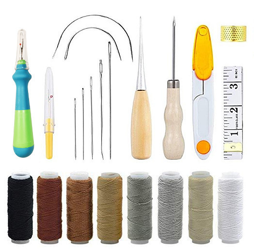 Leren naaiset, lederen ambacht - Leatherwork Hand Sewing Needles recensie en prijs