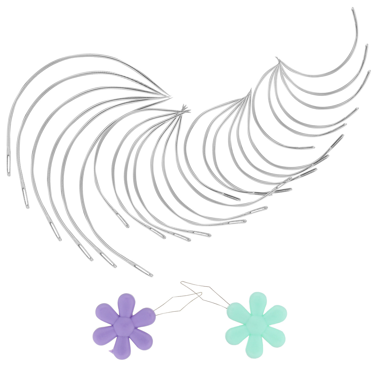 1 Set Ergonomische Grote Gebog - Leatherwork Hand Sewing Needles recensie en prijs