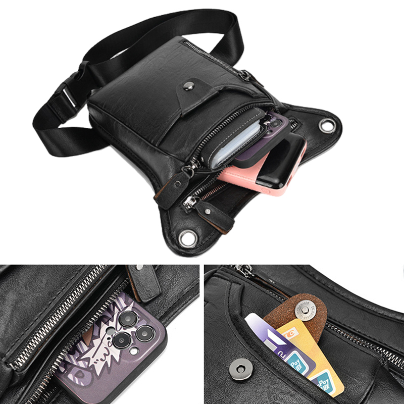 Vintage Pu Lederen Heuptas Dro - Leatherwork Fasteners recensie en prijs